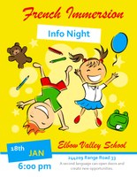 French Immersion Info Night on January 18, 2024 6:00PM